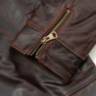 BROWN LEGACY LEATHER JACKET IN STOCK S-3XL