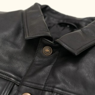 BLACK DRIGGS LEATHER JACKET IN STOCK M-3XL