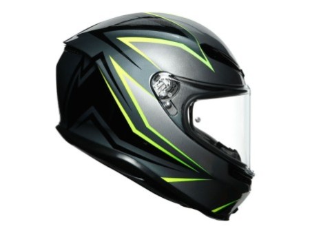 AGV K6 Flash Grey / Black / Fluo Green In Stock S-XL