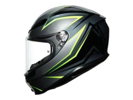 AGV K6 Flash Grey / Black / Fluo Green In Stock S-XL