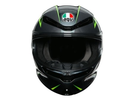 AGV K6 Flash Grey / Black / Fluo Green In Stock S-XL