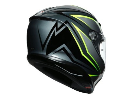 AGV K6 Flash Grey / Black / Fluo Green In Stock S-XL