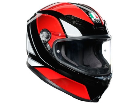 AGV K6 Hyphen Black / Red / White In Stock XS-XL