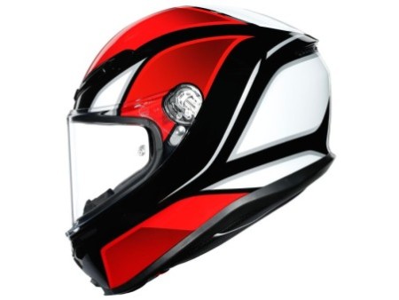 AGV K6 Hyphen Black / Red / White In Stock XS-XL