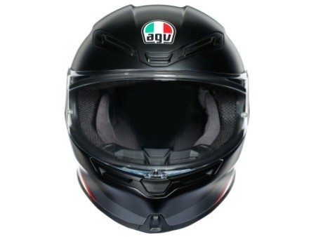 AGV K6 Minimal Pure Matt Black / White / Red XS-XL