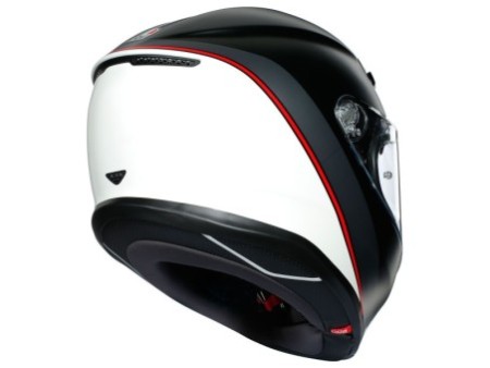 AGV K6 Minimal Pure Matt Black / White / Red XS-XL