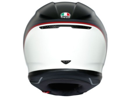 AGV K6 Minimal Pure Matt Black / White / Red XS-XL