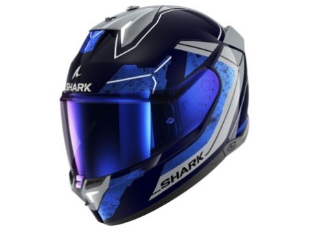 Shark Skwal i3 Rhad Blue / Chrome / Silver In Stock XS-XXL