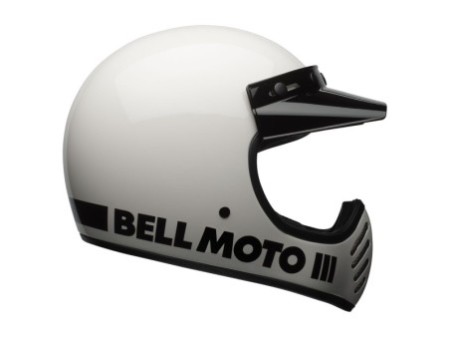 Bell Moto 3 Classic White In Stock XS-XL