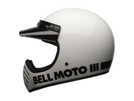 Bell Moto 3 Classic White In Stock XS-XL