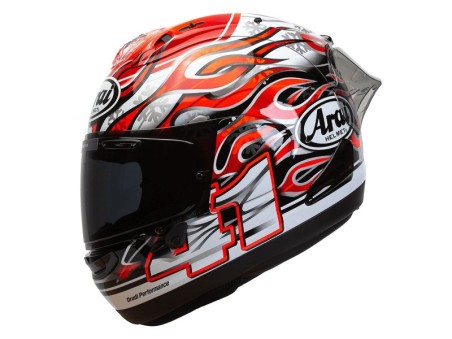 Arai RX 7V Evo Haga Red / Silver In Stock XS-S