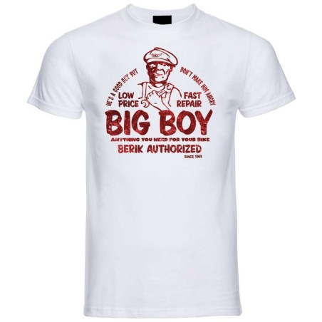 Berik 2.0 T-Shirt White Big Boy Round Neck Red Print In Stock S-2XL