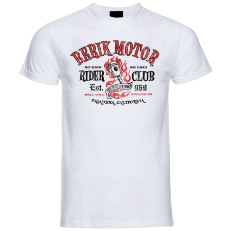 Berik 2.0 White T-Shirt Berik Motor Crewneck Red Print In Stock S-2XL