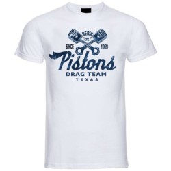 Berik 2.0 White Pistons Crew Neck T-Shirt Blue Print In Stock S-2XL