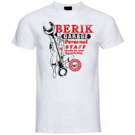 Berik 2.0 White T-Shirt Round Neck Red Print In Stock S-2XL