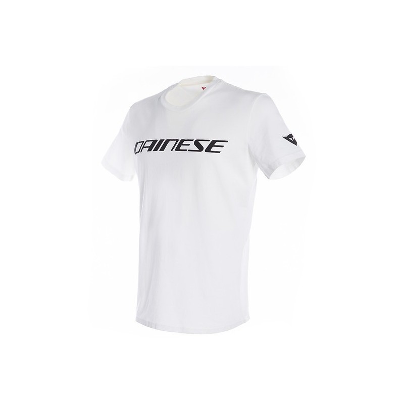 Dainese Casual Jersey T-Shirt DAINESE White Black In Stock S-2XL