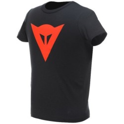 Dainese Casual Kid's Jersey Casual T-Shirt LOGO KID Black Red Fluo In Stock XXS-XL