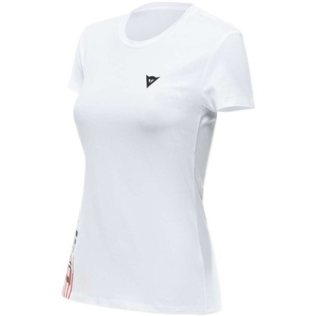 Dainese Casual Women's T-Shirt DAINESELOGO LADY White Black XS-3XL