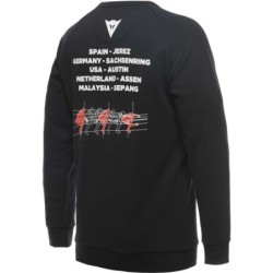 Dainese RACING SWEATER Casual Motorcycle Sweatshirt Black S-3XL