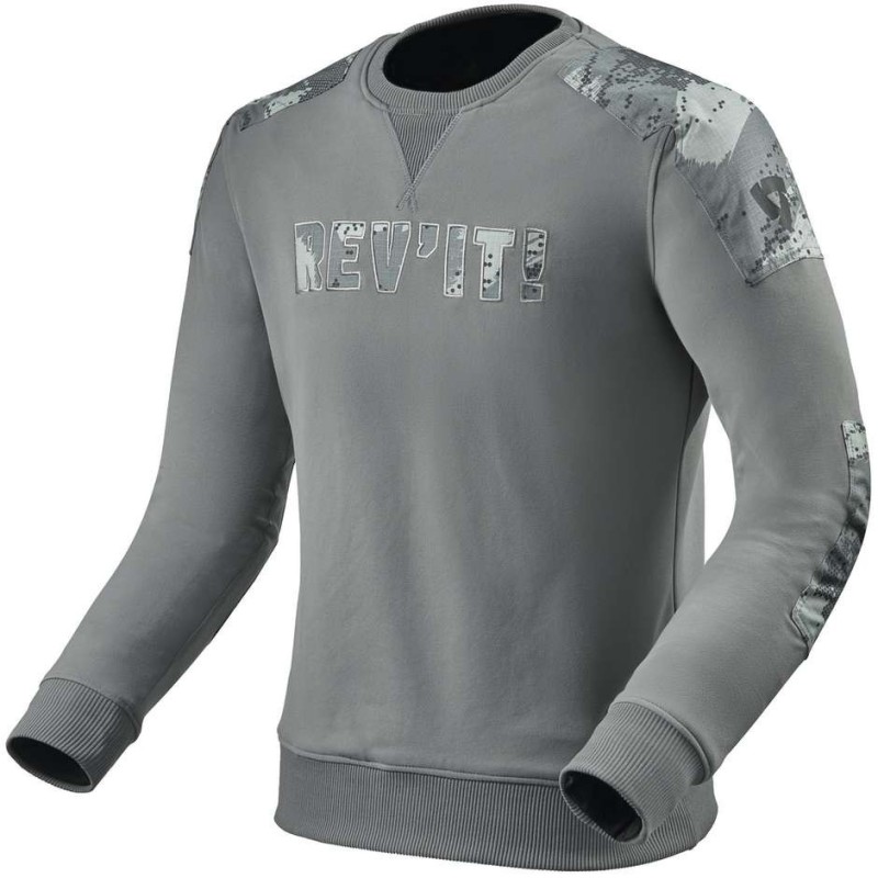 Rev'it WHITBY Motorcycle Sweatshirt Light Gray S-2XL