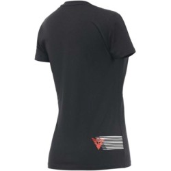 Dainese Casual Women's T-Shirt DAINESE LOGO LADY Black Red Fluo S-2XL