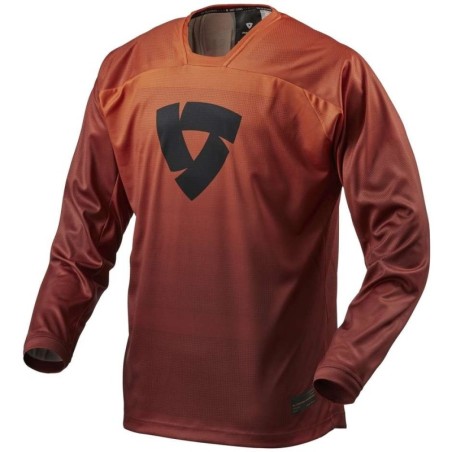 Ensuro Rev'it SCRAMBLER Moto Cross Jersey Red Burgundy Orange S-2XL