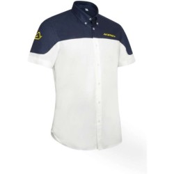 Acerbis TEAM Casual Shirt White Blue S-3XL