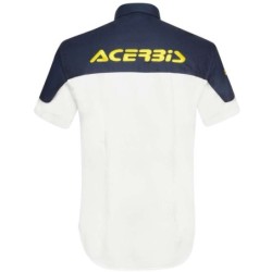 Acerbis TEAM Casual Shirt White Blue S-3XL