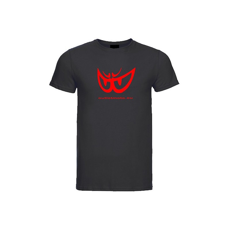 Berik 2.0 T-Shirt Outletmoto Printed Black Red Eye Necklace S-2XL