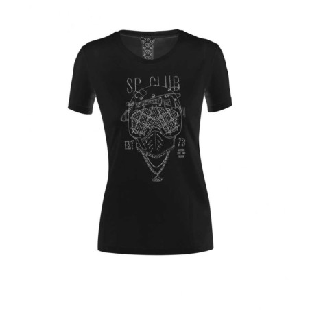 Acerbis SP CLUB DIVER LADY Women's Casual T-Shirtr Black S-XL