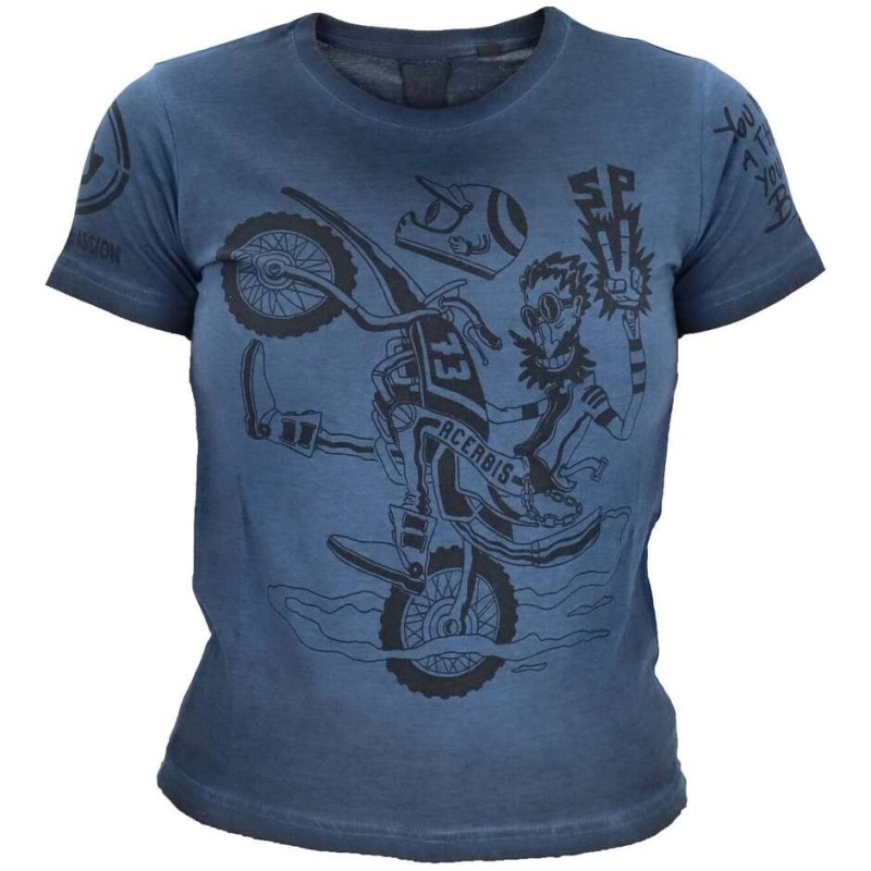 Acerbis T-SHIRT SP CLUB WHEELIE Royal Blue L-2XL