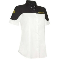 Acerbis TEAM LADY Women's Casual Shirt White Black L-2XL