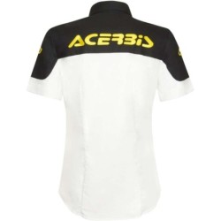 Acerbis TEAM LADY Women's Casual Shirt White Black L-2XL