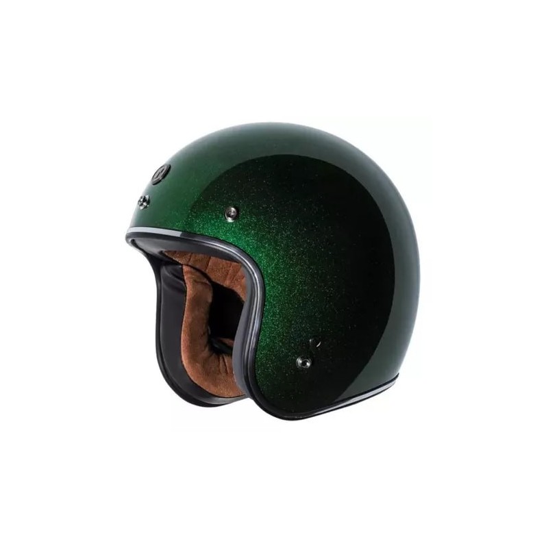 Torc T-50 3 4 Open Face Helmet ECE Limecycle Green Mega Flake 91-7936V