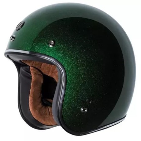 Torc T-50 3 4 Open Face Helmet ECE Limecycle Green Mega Flake 91-7936V