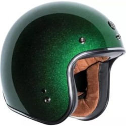 Torc T-50 3 4 Open Face Helmet ECE Limecycle Green Mega Flake 91-7936V