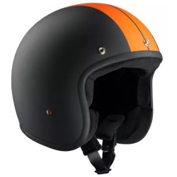 Bandit Jet Helmet Race black orange matt ECE 947289V