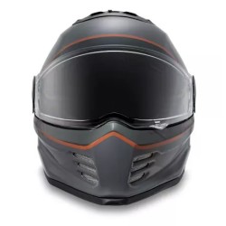 HD Full Face Helmet Division X15 Sunshield grey/orange 98117-24VX