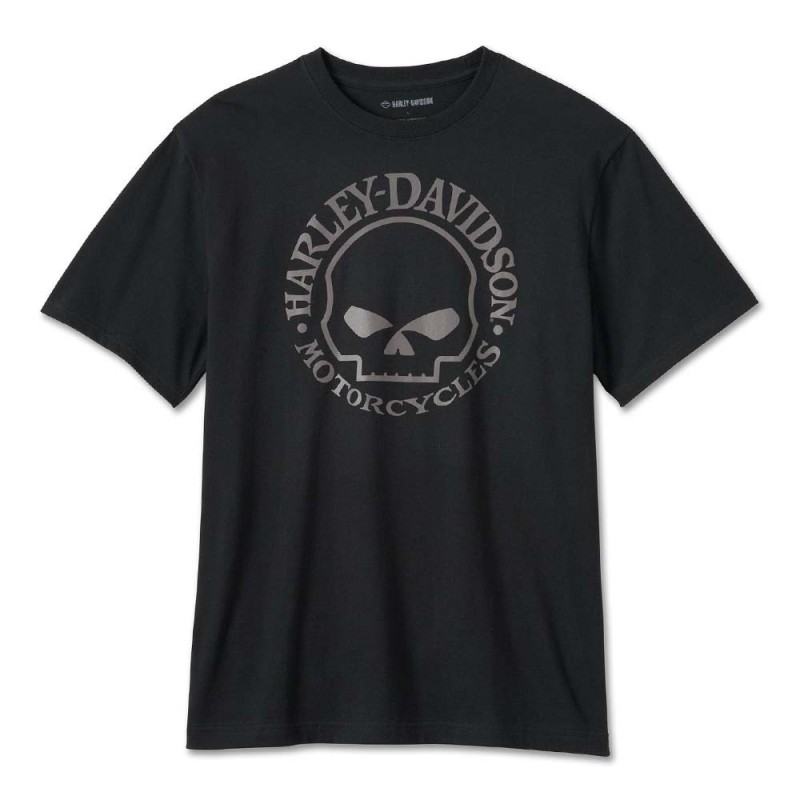 HD MEN'S WILLIE G SKULL TEE BLACK 99075-24VM