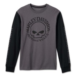 HD MEN'S WILLIE G SKULL LONG SLEEVE TEE 99091-24VM