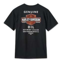 HD MEN'S OIL CAN TEE BLACK BEAUTY 99087-24VM