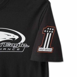 HD MEN'S SCREAMIN' EAGLE SHORT SLEEVE TEE BLACK BEAUTY