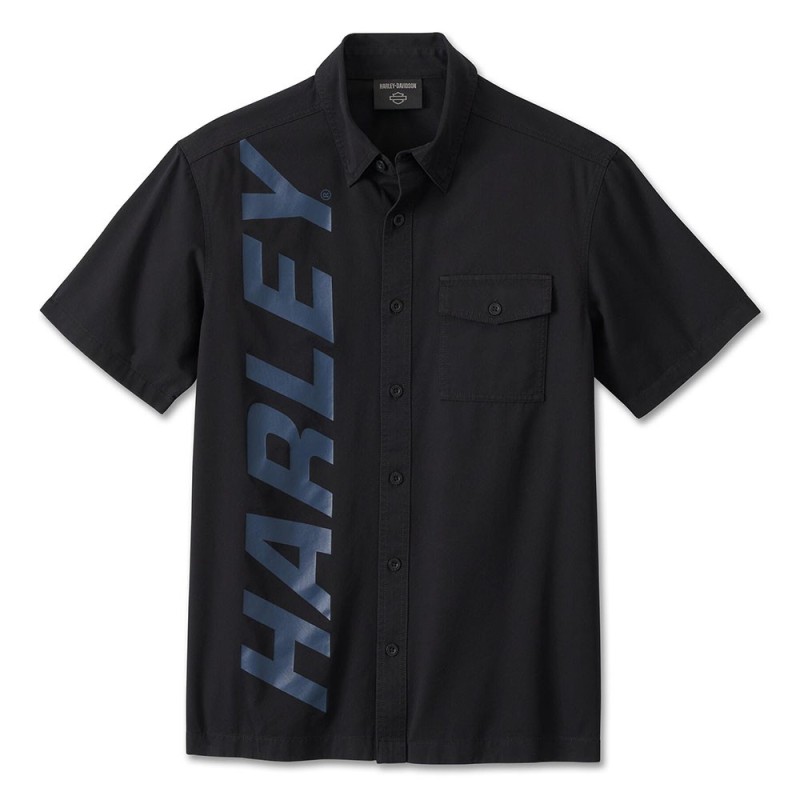 HD MEN'S HIGHSIDE MECHANIC SHIRT BLACK BEAUTY