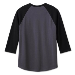 HD MEN'S CLASSIC EAGLE RAGLAN TEE BLACKENED PEARL