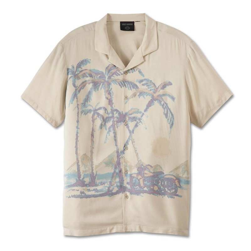 HD MEN'S DESERT ALOHA SHIRT 96869-23VM