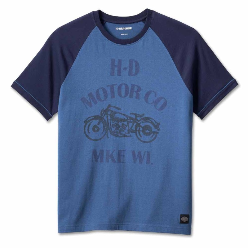 HD MEN'S VINTAGE SPIRIT RAGLAN TEE 96559-23VM