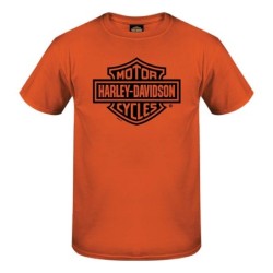 HD MEN'S BAR SHIELD DEALER TEE ORANGE