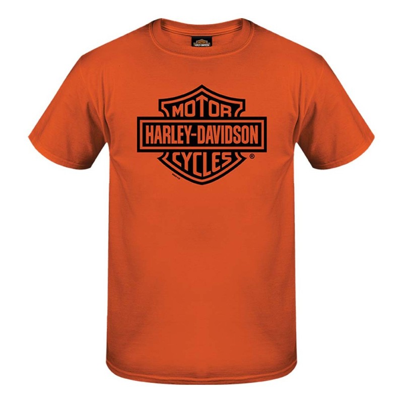 HD MEN'S BAR SHIELD DEALER TEE ORANGE