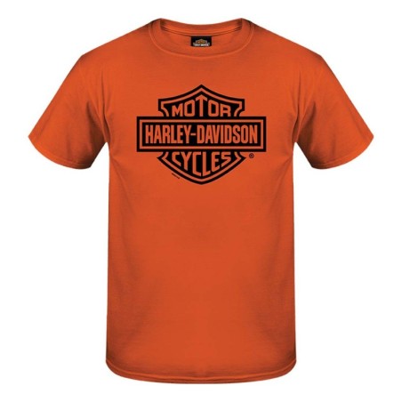 HD MEN'S BAR SHIELD DEALER TEE ORANGE