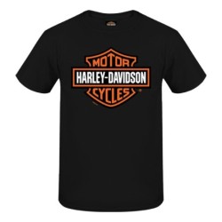 HD MEN'S BAR SHIELD DEALER TEE BLACK